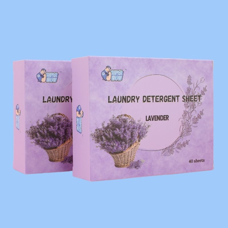 Lavender -Laundry Detergent Hojas de marca OEM Fabricante