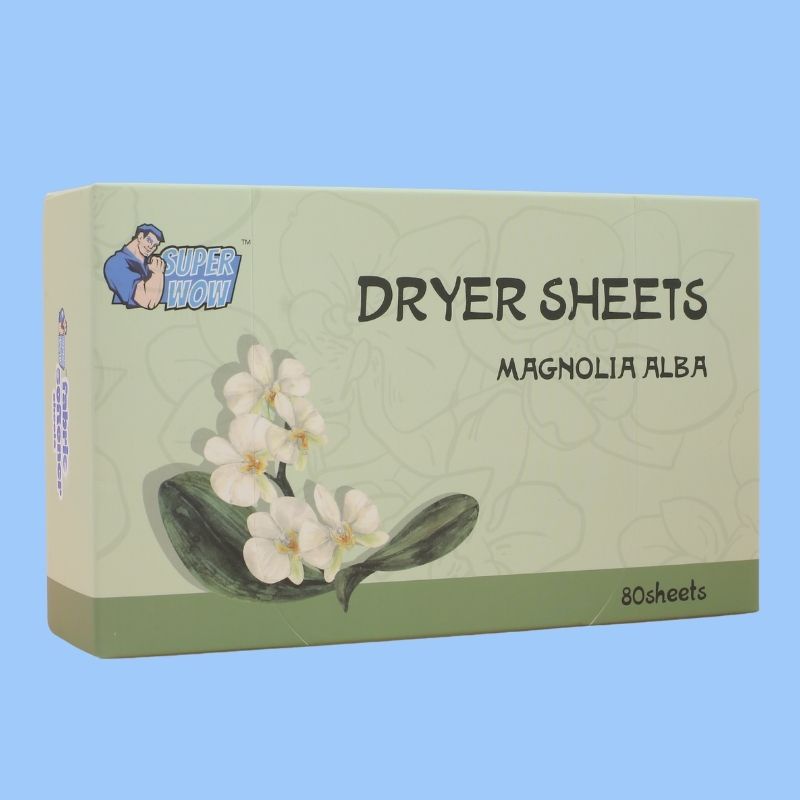 Magnolia Alba 80CT - Sheets de secador de suavizante de telas de marca personalizada OEM